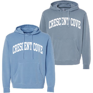 PIGMENT DYED HOODED SWEATSHIRT